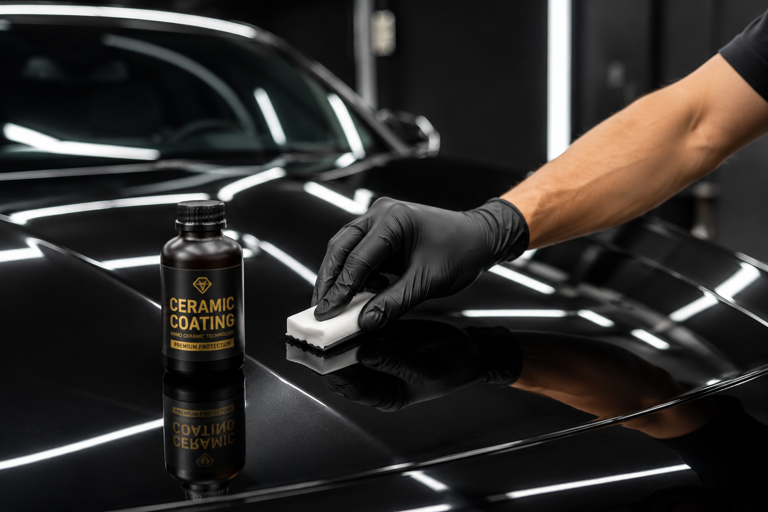 Professional ceramic coating application