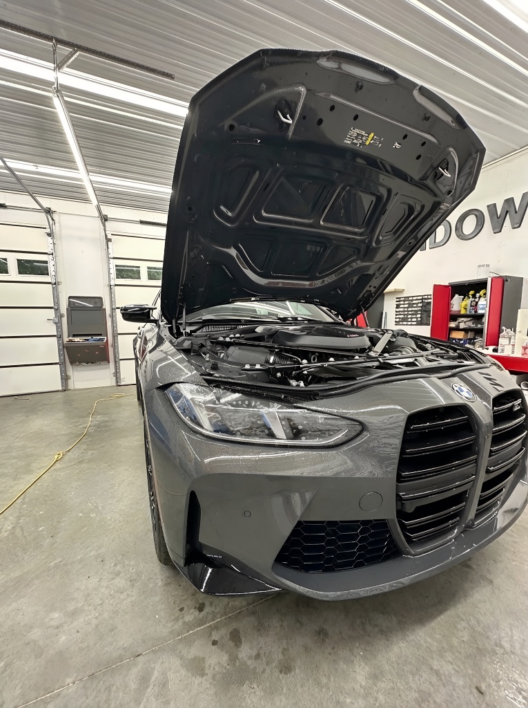 BMW PPF Protection - Hood Open